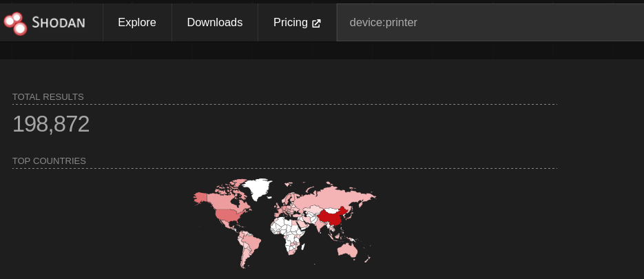 Shodan printers